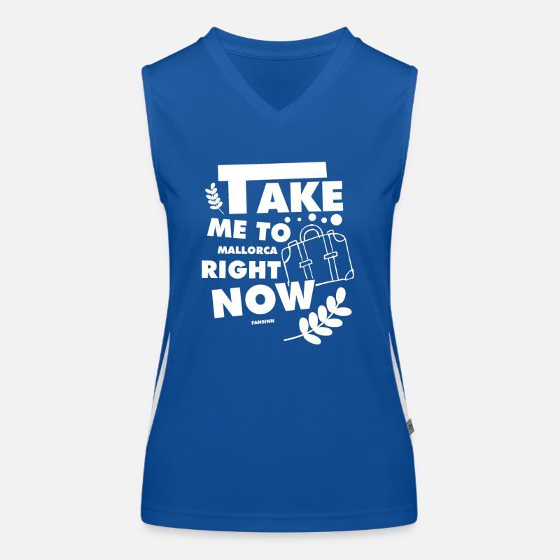 Majorque vacances Loisirs Débardeur respirant contrasté Femme