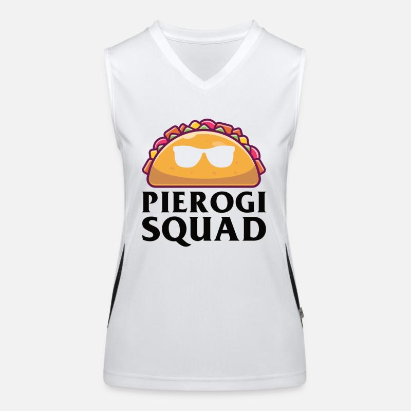Polish Pierogi lover Funny Pierogi Women's Functional Contrast Tank Top