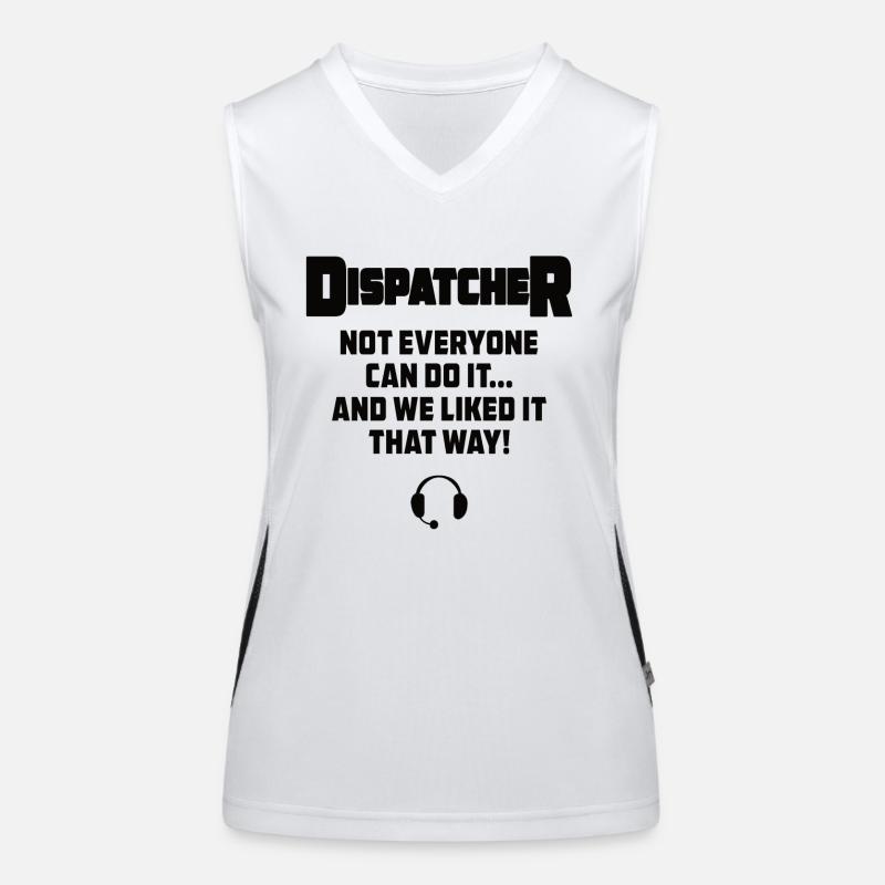 Bester Disponent Spruch Geschenk Beruf Logistik Funktionelles Kontrast-Tank Top für Frauen