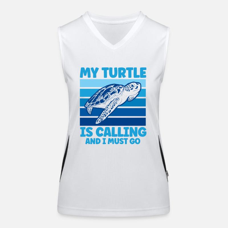 Turtle Keeping Sea Turtle Turtles Women's Functional Contrast Tank Top