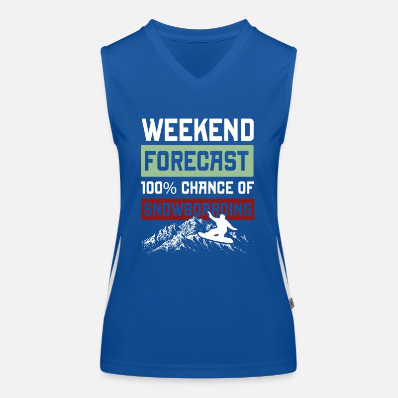 Week-end de snowboard Débardeur respirant contrasté Femme