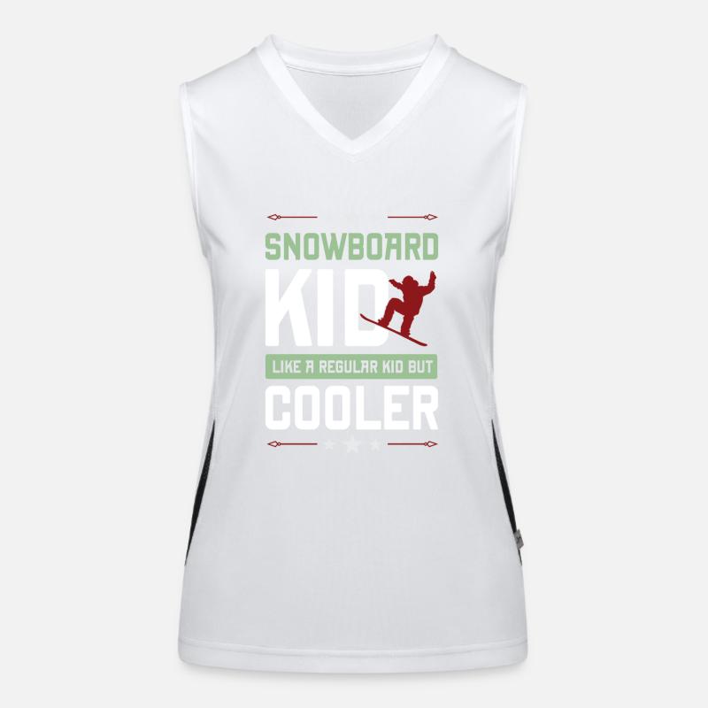 snowboard junge Funktionelles Kontrast-Tank Top für Frauen