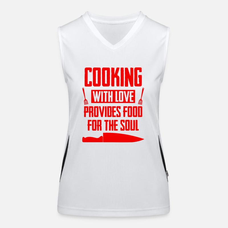 Cuisiner avec amour Débardeur respirant contrasté Femme