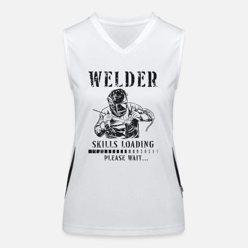 Welder Welding Apprentice Vintage Women's Functional Contrast Tank Top