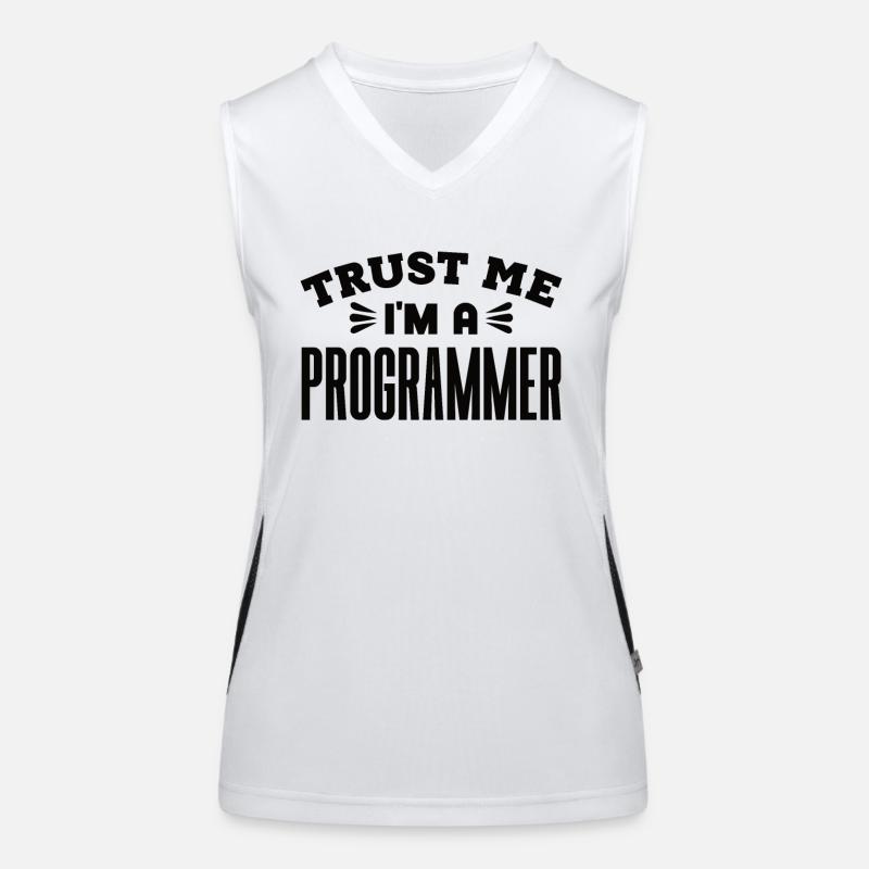 Software Developer Programmer Gift Women's Functional Contrast Tank Top