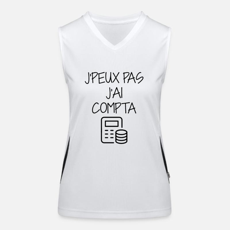 comptable / comptabilité / compter / chiffre Débardeur respirant contrasté Femme
