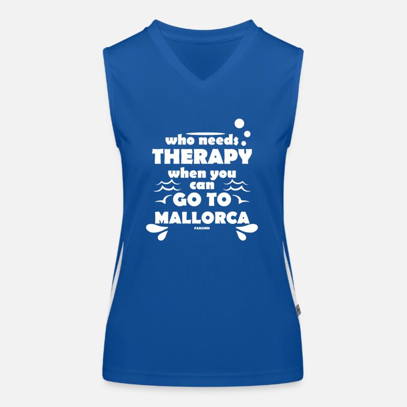 Mallorca Sommer Spanien Geschenkidee Funktionelles Kontrast-Tank Top für Frauen