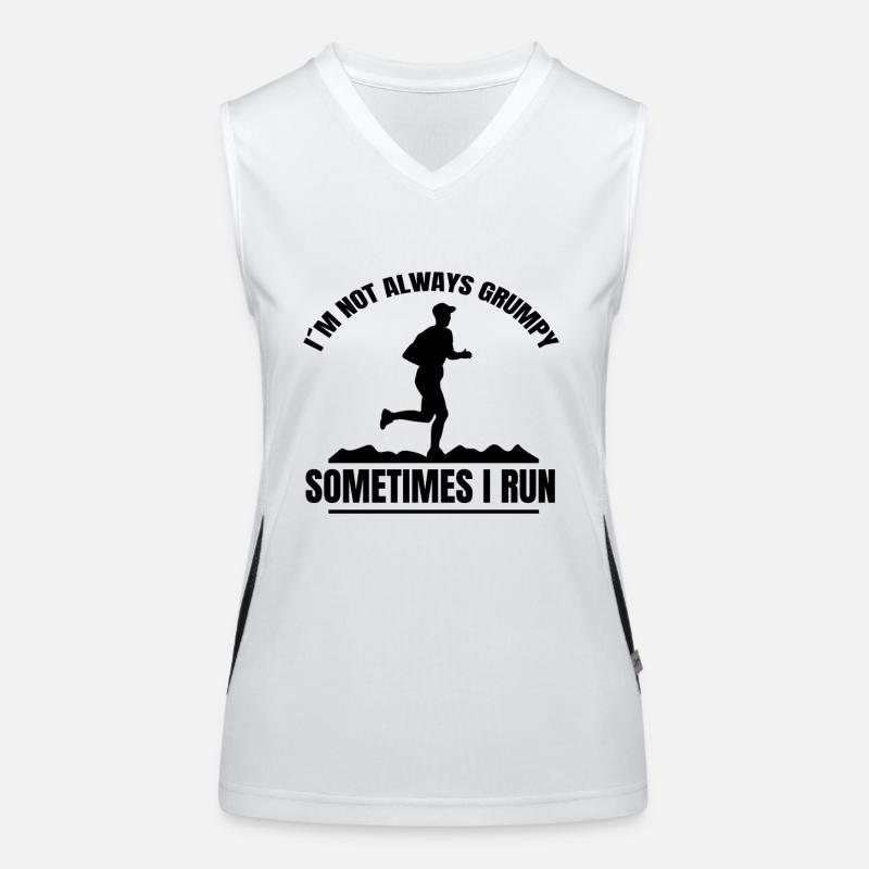 Jogger cardio fit jogging course d’entraînement Débardeur respirant contrasté Femme