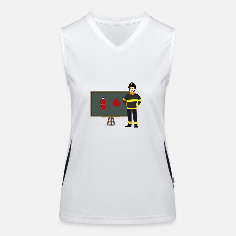 Fireman Women's Functional Contrast Tank Top