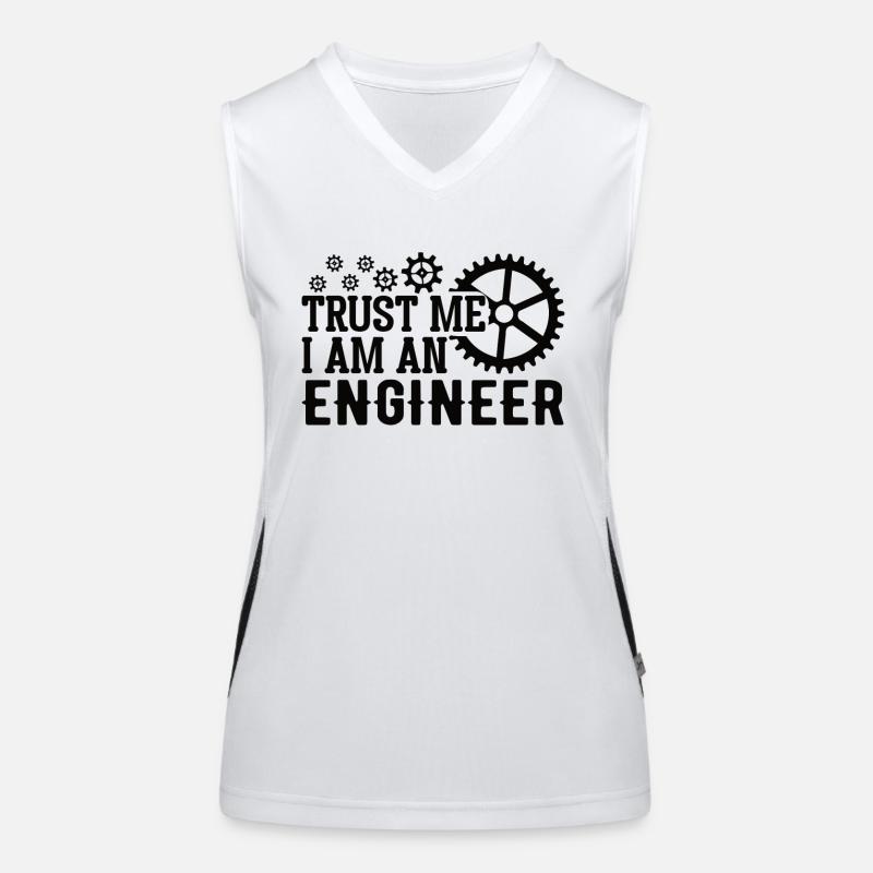 Mechanical Engineer Mechanical Engineer Profession Women's Functional Contrast Tank Top