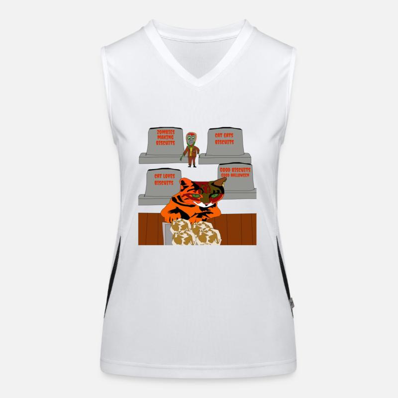 Kitty Time To Make Biscuits Christmas Women's Functional Contrast Tank Top