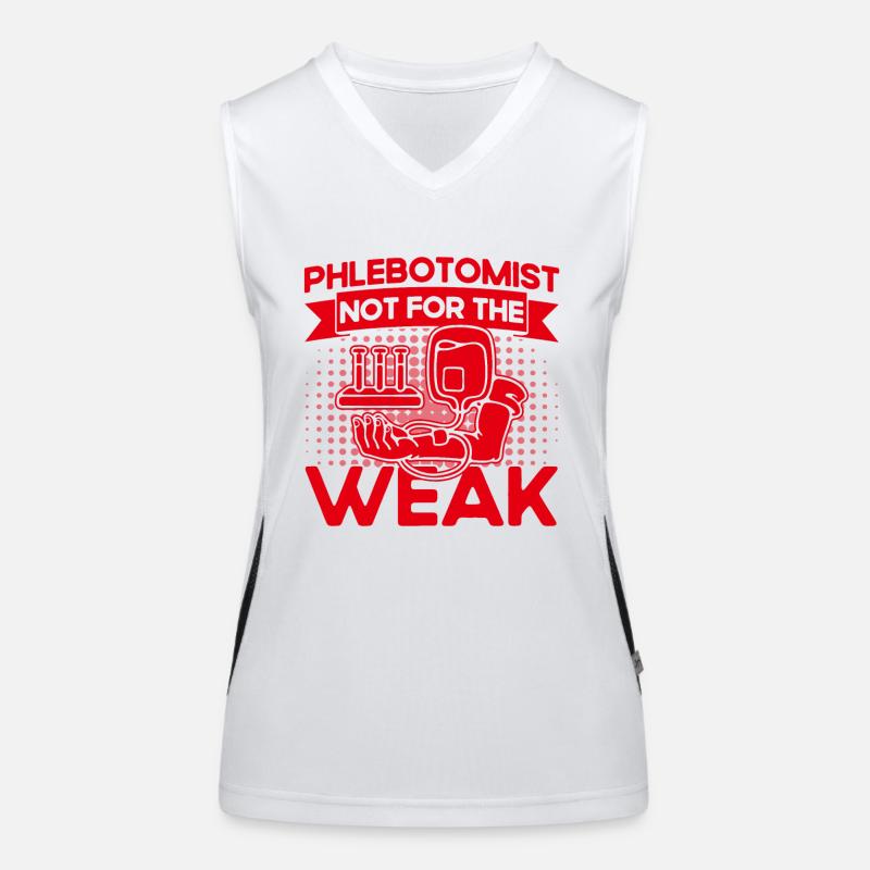 Blutabnahme Phlebotomie Labor Phlebotomist Geschen Funktionelles Kontrast-Tank Top für Frauen