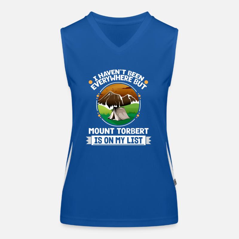 Mount Torbert Is On My List Hiking Camping Hiker Funktionelles Kontrast-Tank Top für Frauen