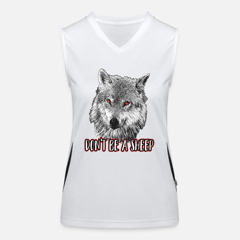 Sei kein Schaf Funktionelles Kontrast-Tank Top für Frauen