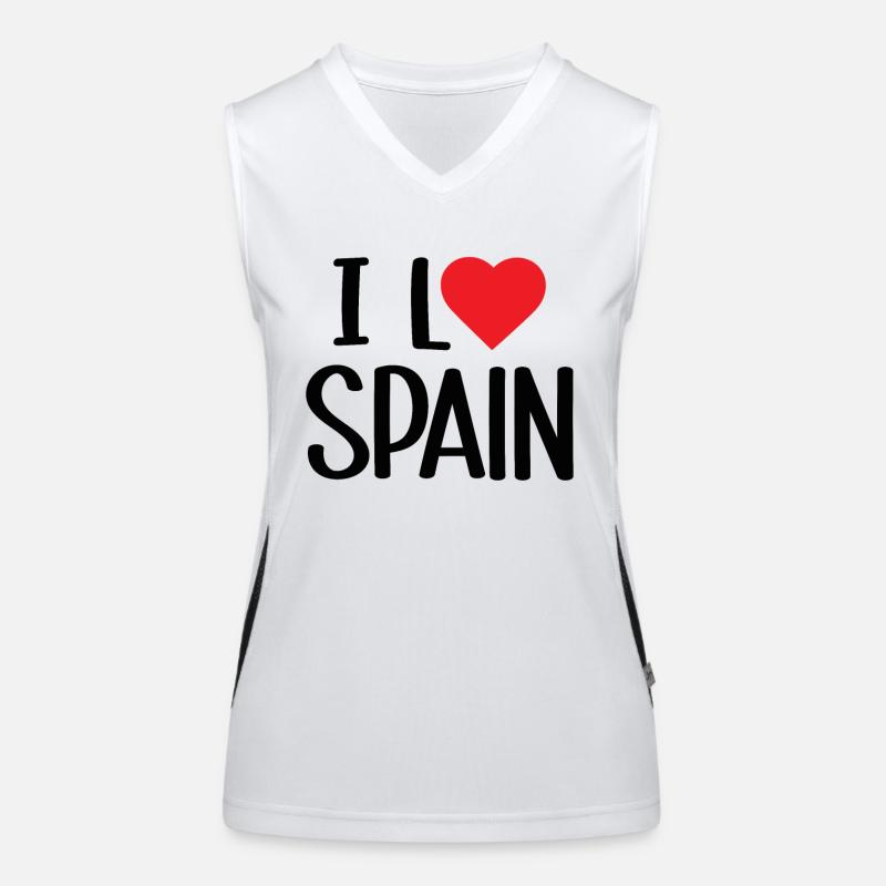 J’aime l’Espagne Débardeur respirant contrasté Femme