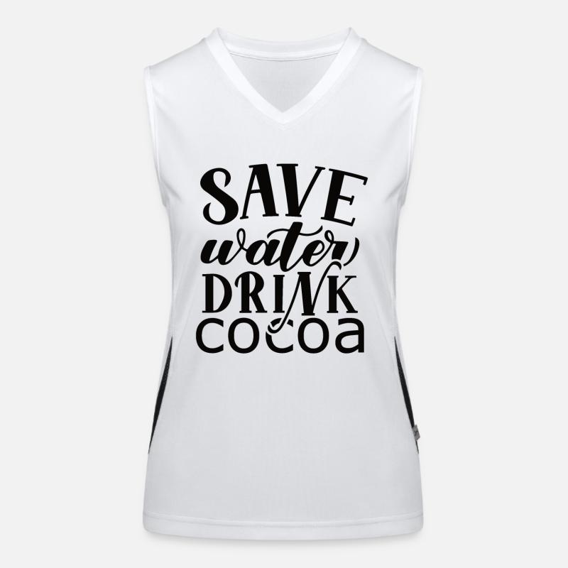 Je suis un buveur de chocolat chaud Choco Drink Débardeur respirant contrasté Femme