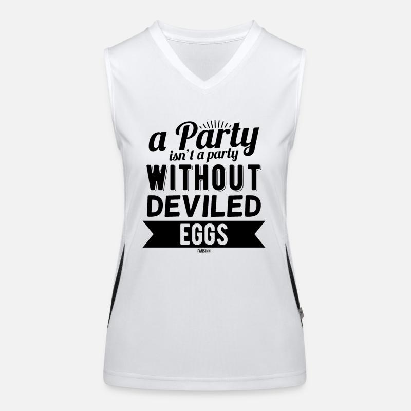 stuffed eggs Women's Functional Contrast Tank Top