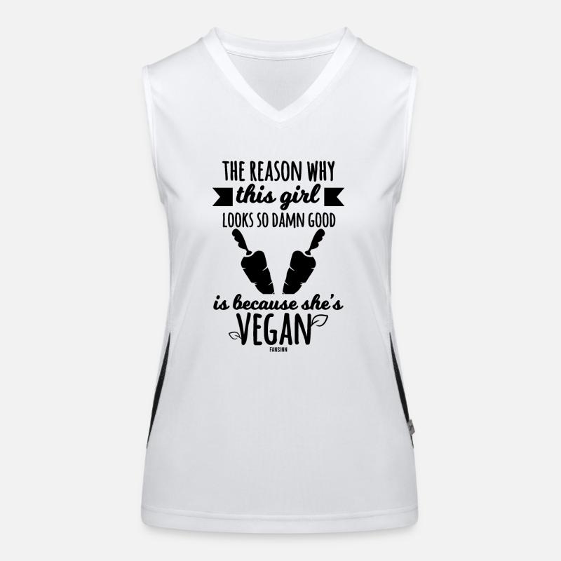 vegane Mutter Mädchen Vegetarierin Funktionelles Kontrast-Tank Top für Frauen