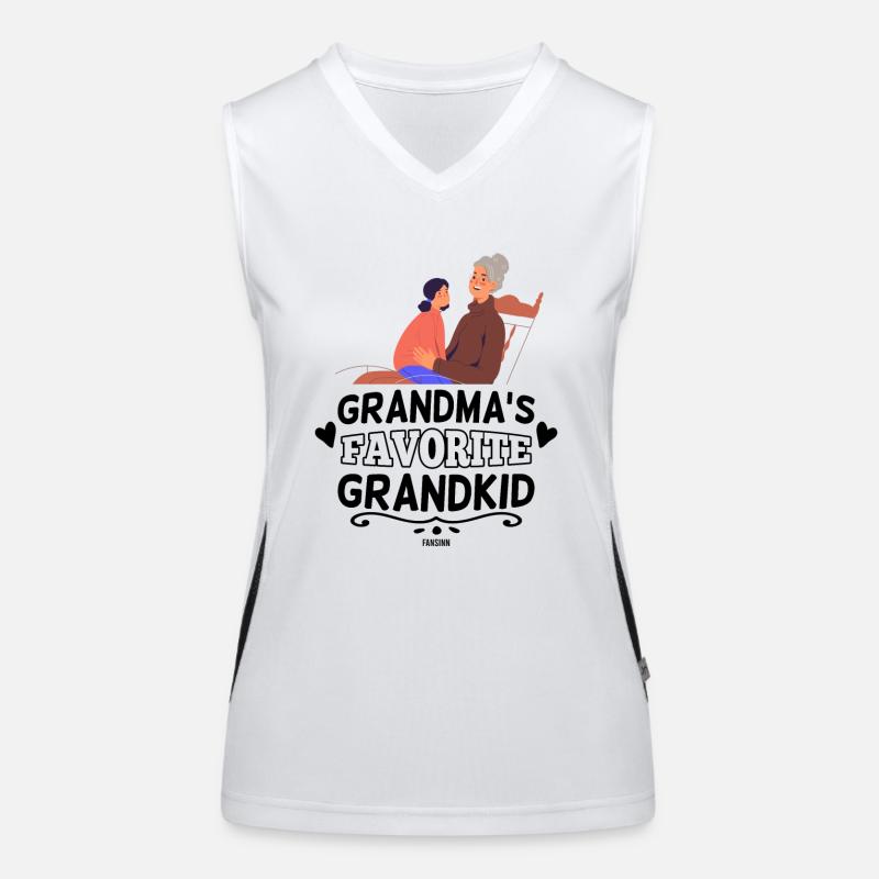 Oma ihr liebstes Enkelkind Funktionelles Kontrast-Tank Top für Frauen