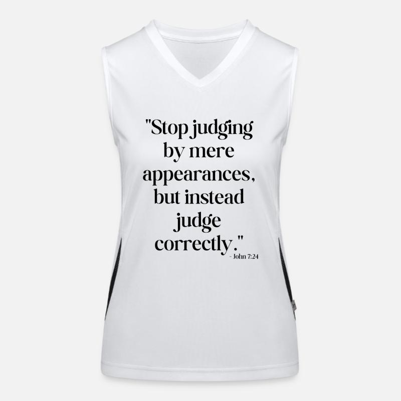 Stop judging by mere appearances... Women's Functional Contrast Tank Top