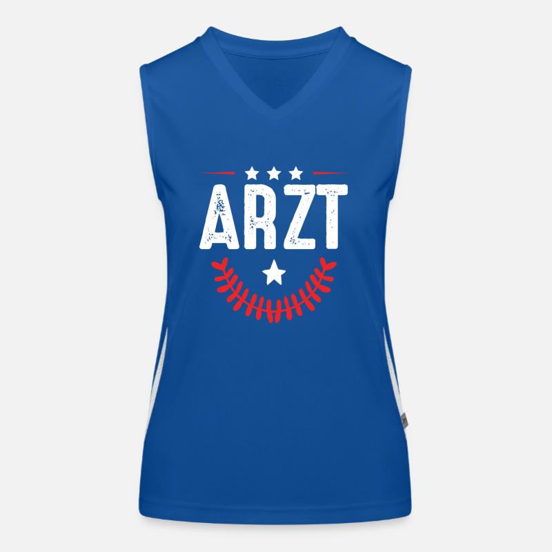 Arzt Beruf Funktionelles Kontrast-Tank Top für Frauen
