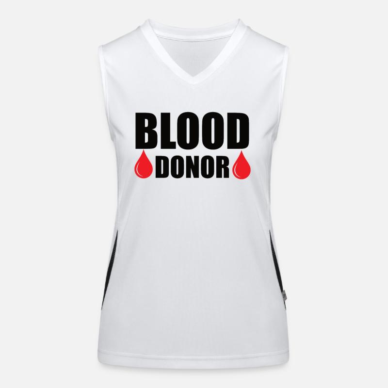 Blutspende Blutspenden Blutspender Funktionelles Kontrast-Tank Top für Frauen