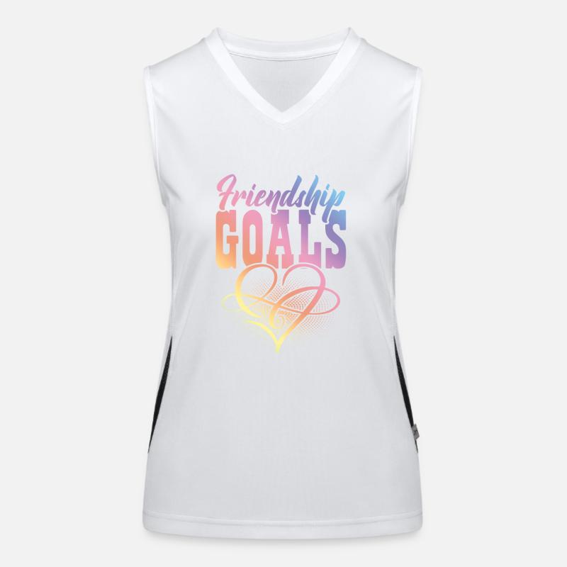 Objectifs de l’amitié Débardeur respirant contrasté Femme