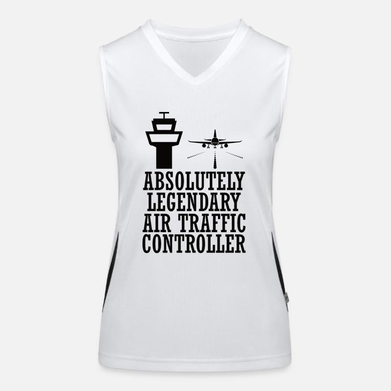 Air traffic controller Tower controller Flight attendants Women's Functional Contrast Tank Top