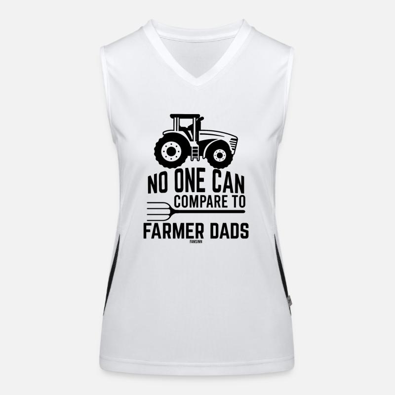 Farmer Dad Acker Farmer Gift Débardeur respirant contrasté Femme