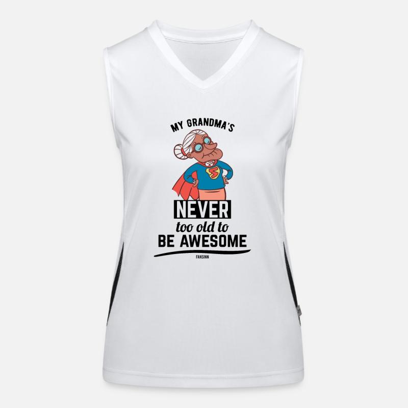 coole Oma Mutter Großmutter Held Funktionelles Kontrast-Tank Top für Frauen