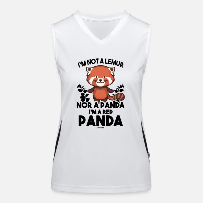 ich bin ein Roter Panda Funktionelles Kontrast-Tank Top für Frauen