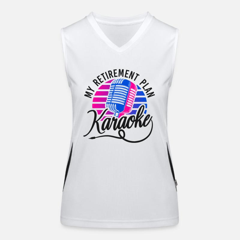 Karaoke Singer Retired My Women's Functional Contrast Tank Top