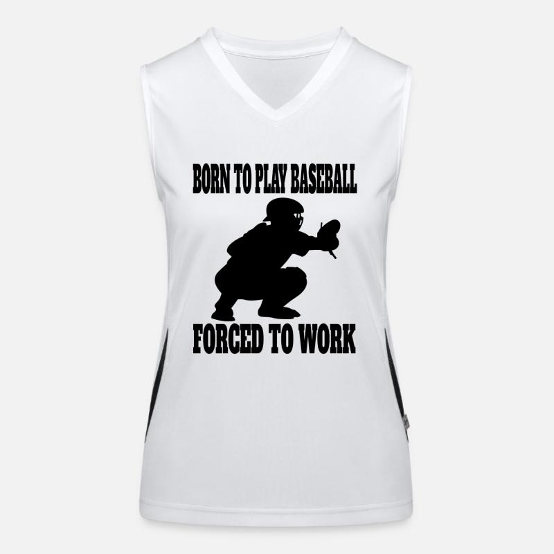 Baseball Baseballspiel Geschenk Baseballliebhaber Funktionelles Kontrast-Tank Top für Frauen