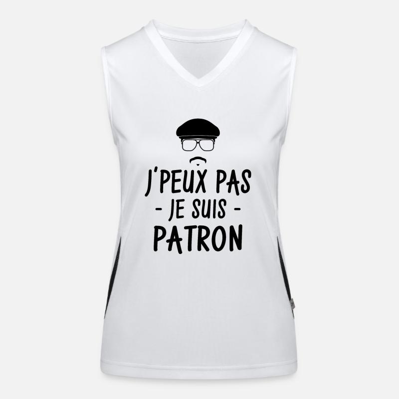 Ich kann nicht, ich bin ein Chef Funktionelles Kontrast-Tank Top für Frauen