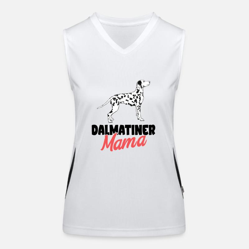 Dalmatiner Funktionelles Kontrast-Tank Top für Frauen