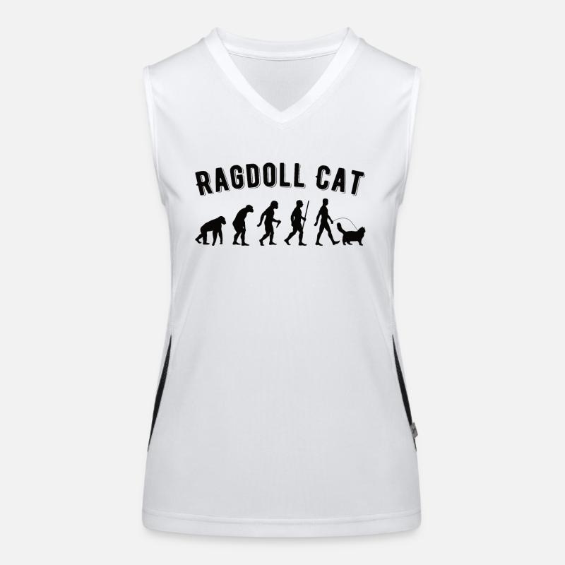 Ragdoll Cat Ragdoll Chat Propriétaire d’un chat Débardeur respirant contrasté Femme