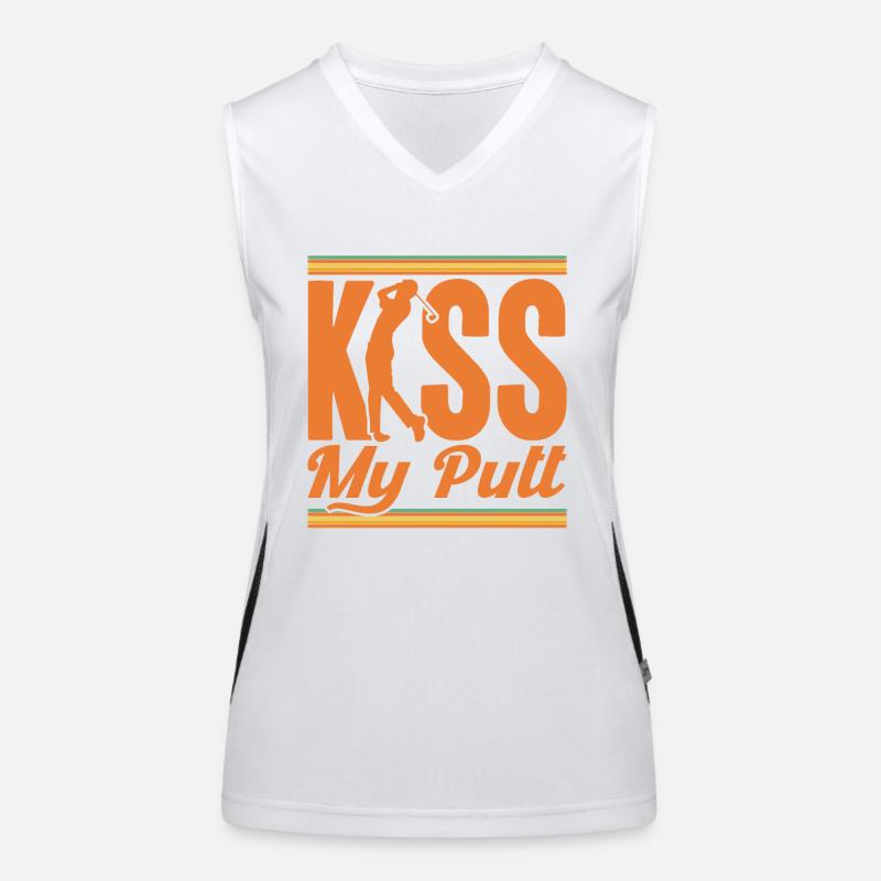 Golfing Golf Course Golf Play Gift Women's Functional Contrast Tank Top