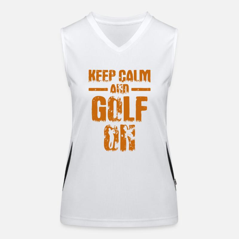 Play Golf Golfer Gift Women's Functional Contrast Tank Top
