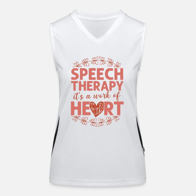 Speech Therapist Therapy Assistant Funktionelles Kontrast-Tank Top für Frauen