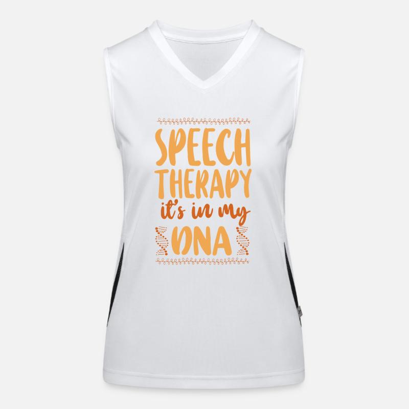 Speech Therapist Therapy Assistant Funktionelles Kontrast-Tank Top für Frauen