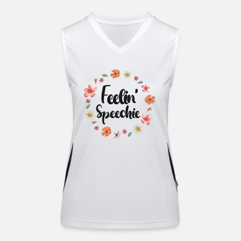 Speech Therapist Therapy Assistant Funktionelles Kontrast-Tank Top für Frauen