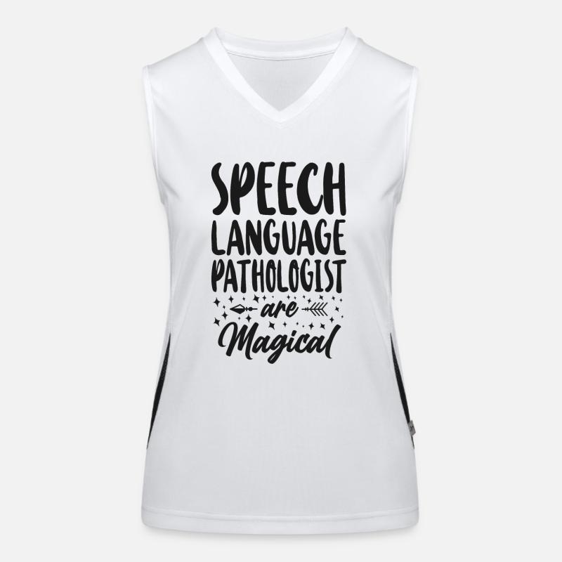 Speech Therapist Therapy Assistant Funktionelles Kontrast-Tank Top für Frauen