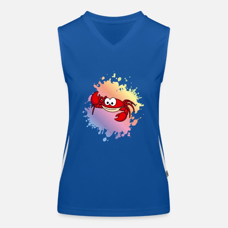 Krabbe Comic Tier Funktionelles Kontrast-Tank Top für Frauen
