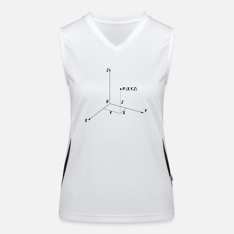 Cartesian Coordinates System Mathematics Funktionelles Kontrast-Tank Top für Frauen