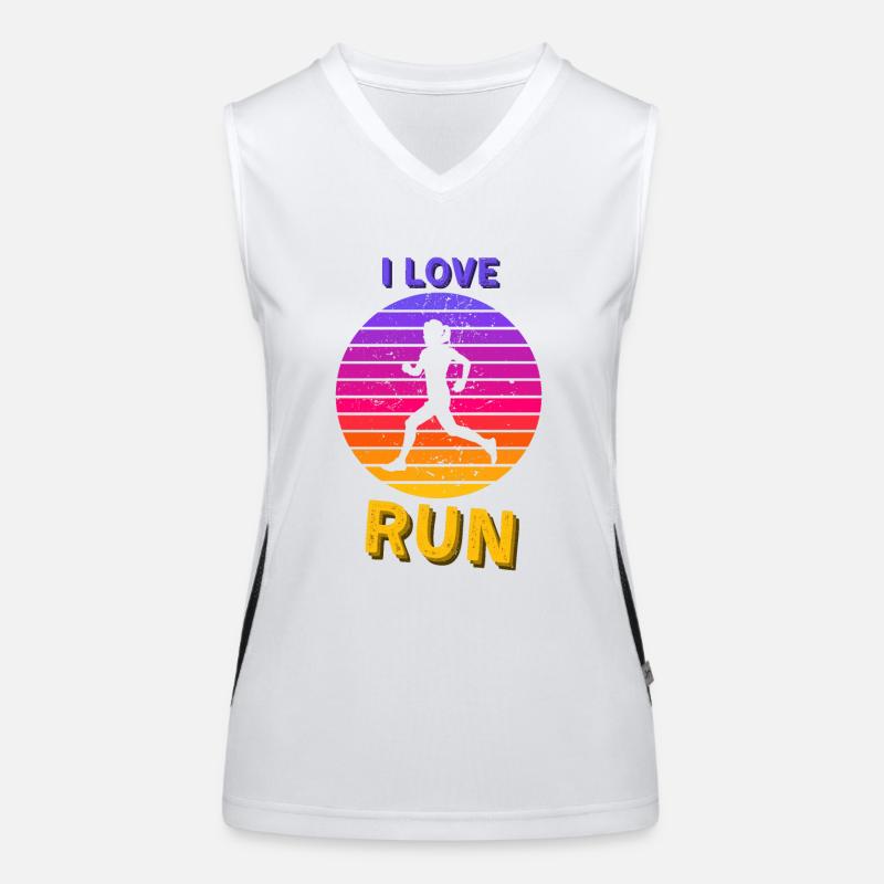 Exercice de jogging Running Lover Débardeur respirant contrasté Femme