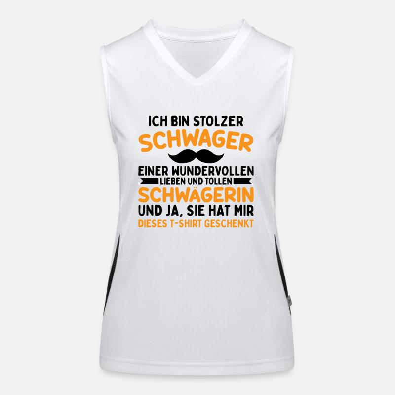 Stolzer Schwager Funktionelles Kontrast-Tank Top für Frauen