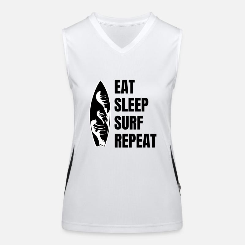 Surf instructor surfing Surfing Surfer Surfboard Women's Functional Contrast Tank Top