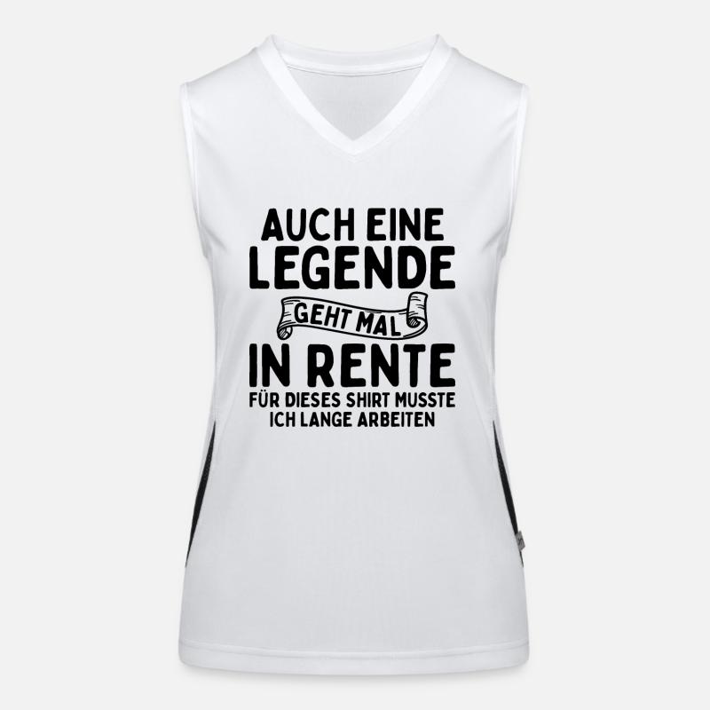 Auch Eine Legende Geht In Rente Funktionelles Kontrast-Tank Top für Frauen