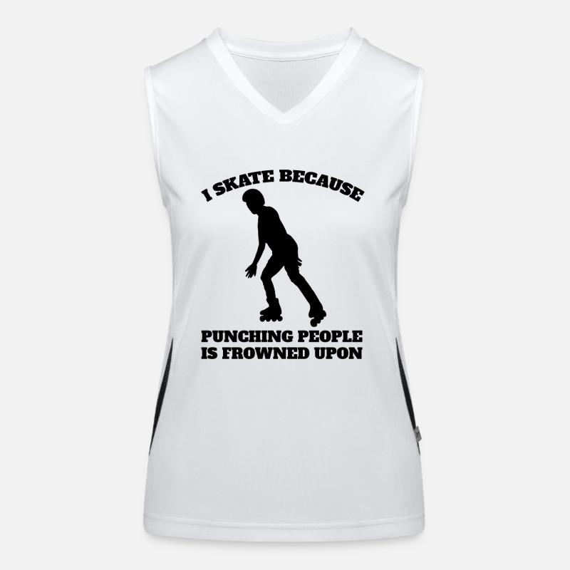 Roller Skating Inliner Skater Gift Inline Skating Women's Functional Contrast Tank Top
