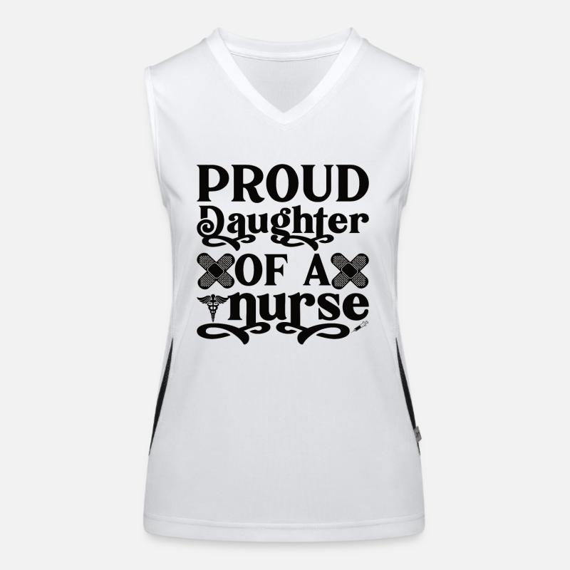 Schwester Einer Krankenschwester Krankenpflegerin Funktionelles Kontrast-Tank Top für Frauen
